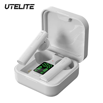 

UTELITE Air6 Pro TWS BT5.0 Wireless Earphones HD Binaural Call Earbuds With Magnetic Charging Case Digital Power Display Headset