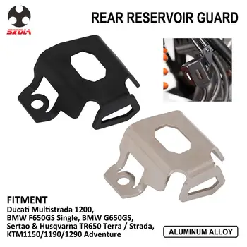 

Motorcycle Rear Brake Fluid Reservoir Guard Cover Protect For Ducati Multistrada 1200 Strada BMW F650GS Single G650GS Husqvarna