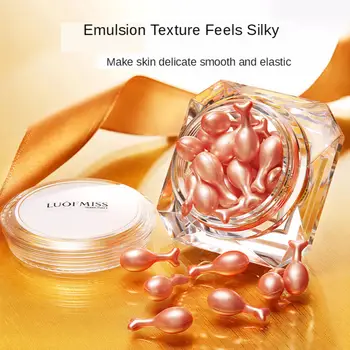

25PCS/Bottle Fullerene Placenta Face Essence Capsule Facial Serum Moisturizing Hydrating Anti-wrinkle Whitening Skin Care