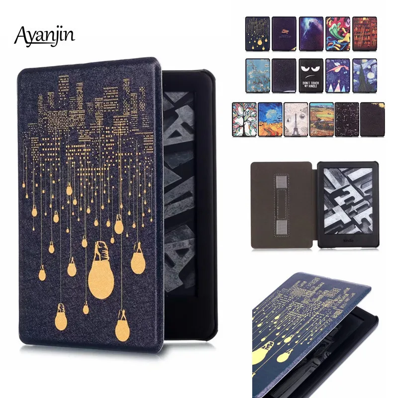 

Wrist Rest Smart Case For All-New Kindle 2019 Case Magnetic Flip Hand Cover For Kindle 10th Generation 2019 6.0 inch+Film+Stylus