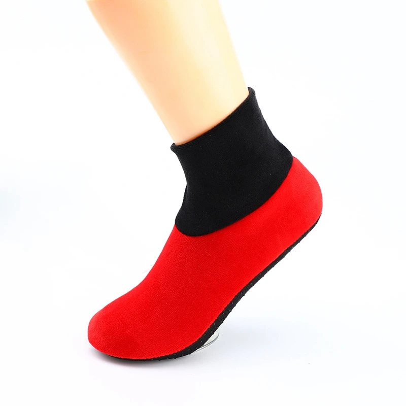 style 4 Red Г., мужские тапочки зимние тапочки нескользящие носки-тапочки теплая Домашняя обувь Мягкая Плюшевая домашняя обувь удобные Тапочки - Цвет: style 4 Red