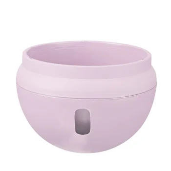 

1pc Hanging Flowerpot Plastic Succulent Planter Decorative Plant Orchid Hanging Pot with Chain - Size L (Pink)