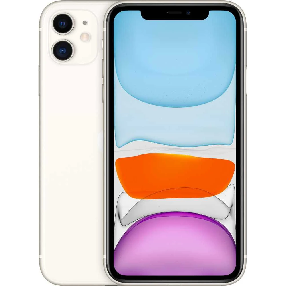 Смартфон Apple iPhone 11 MWM82RU/A 256Gb белый 3G 4G 1Sim 6.1" IPS 828x1792 iOS 13 12Mpix 802.11ax N