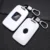 Крышка Ключа автомобиля для Renault Key Cover Carbon Fiber Imitation Hard Key Case Chain For Renault Kadjar Megane Koleos QM5 QM6 2016-18