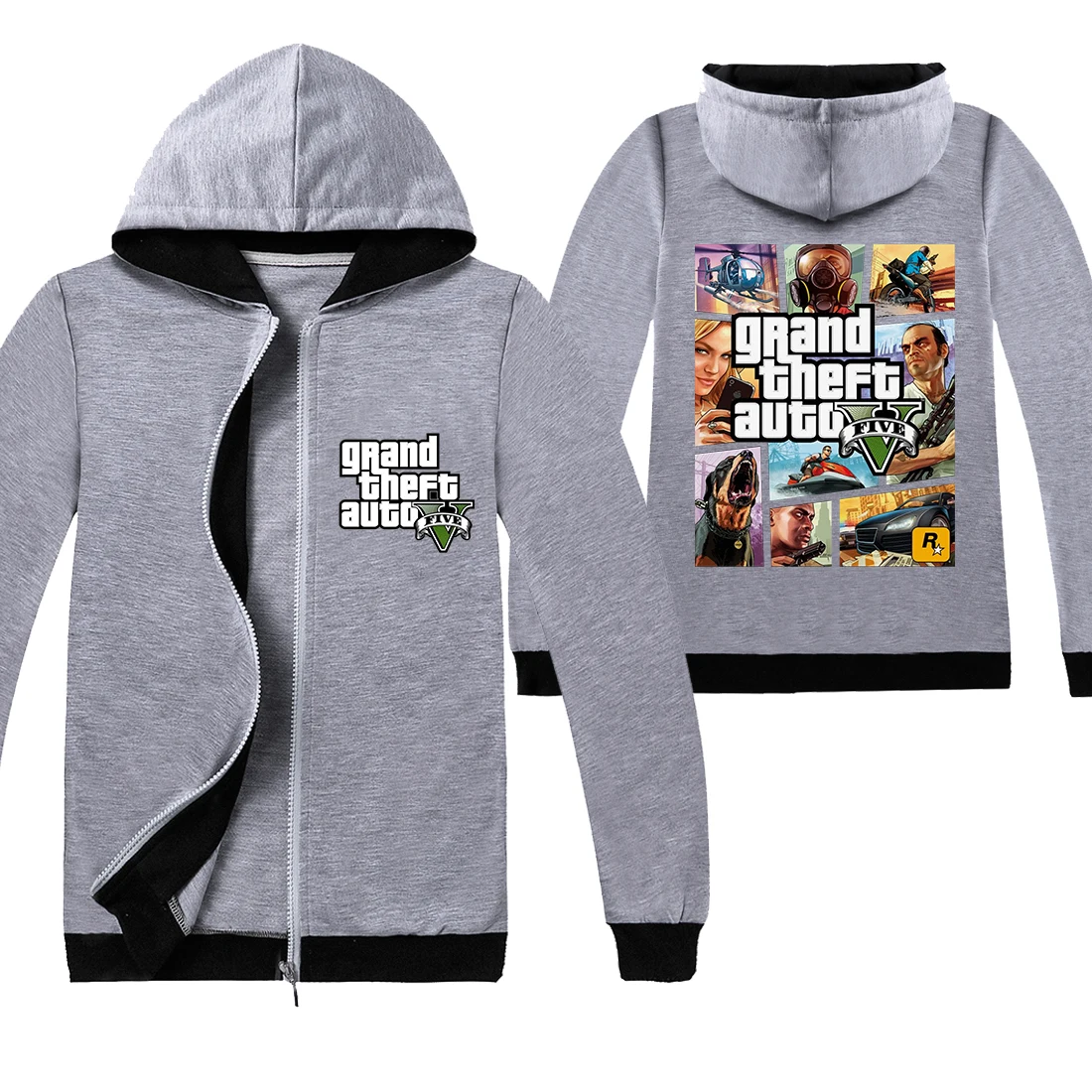 Лидер продаж, пальто для мальчиков с изображением игры Grand Theft Auto V, GTA 5 крутая футболка с капюшоном для девочек Забавная детская футболка с красочным принтом верхняя одежда на молнии