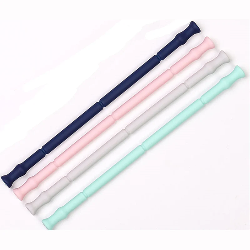 3 шт./компл. многоразовые портативные соломинки складные соломы с чехлом для