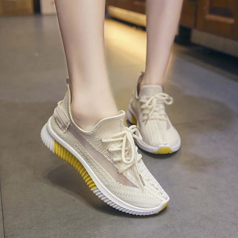 

Athletic Shoes Women's 2019 Summer New Style Punched Sheet Surface Korean-style Daddy Fly Netting Shoes Students Lightweight Run