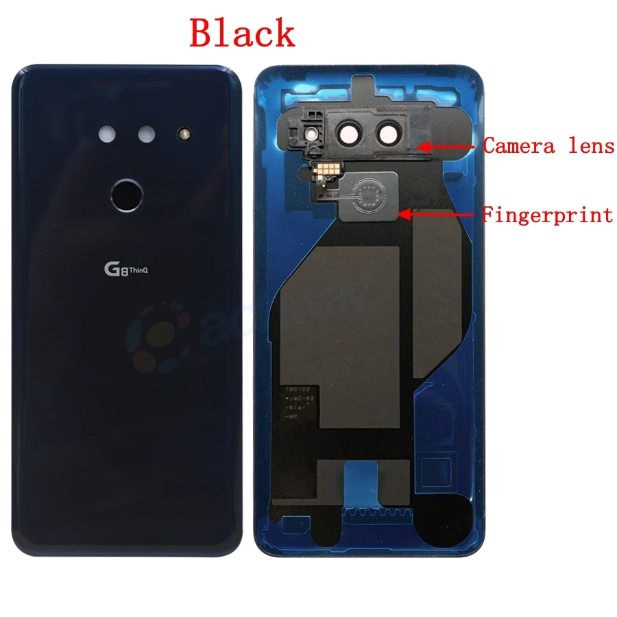 Новинка для LG G8 ThinQ задняя крышка батарейного отсека задняя крышка стекло для LG G8 ThinQ Крышка батарейного отсека LM-G820 чехол с объективом для камеры