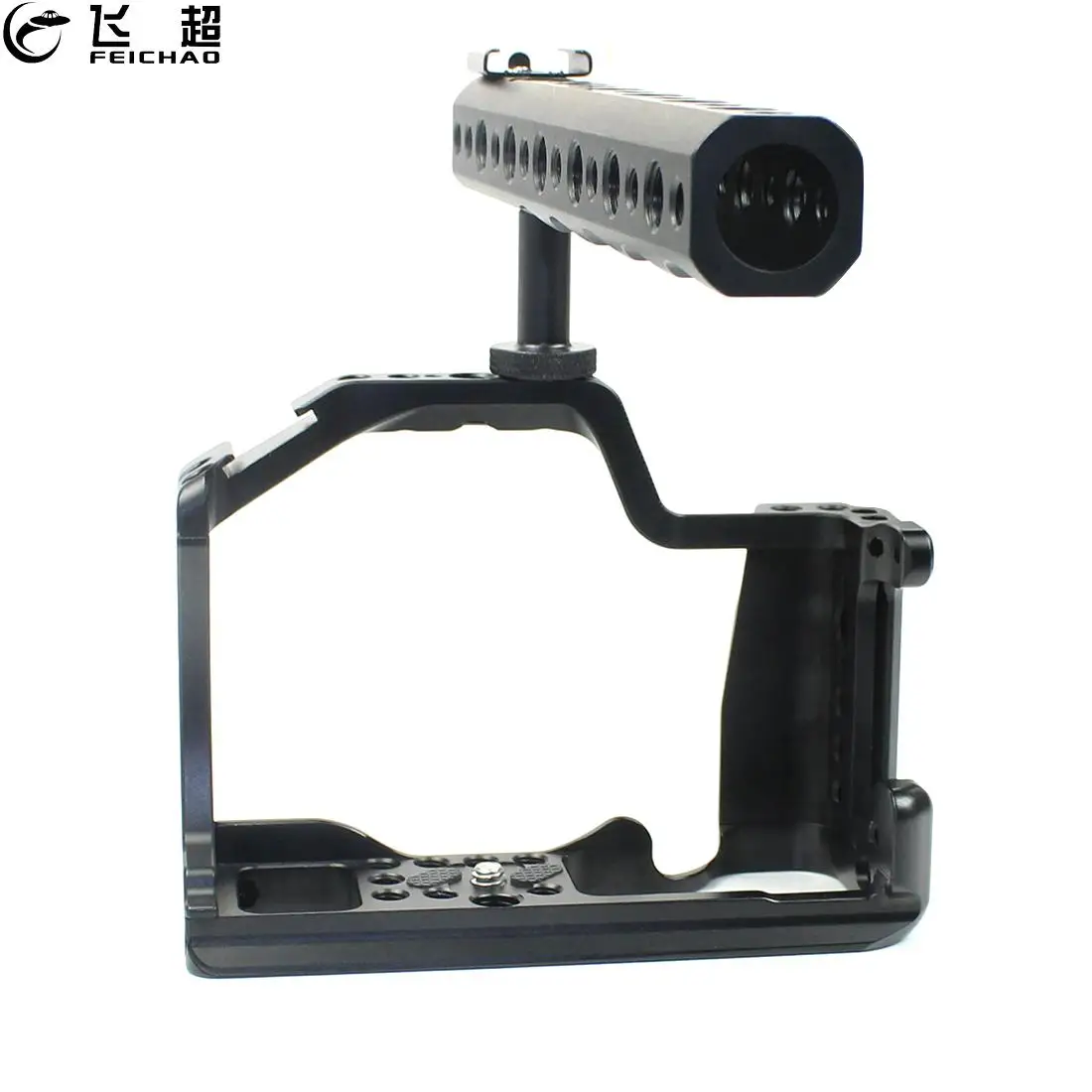 

M50 Camera Cage Rig + Top Handle Grip CNC Aluminum Alloy for Canon EOS M50 M5 DSLR Cold Shoe Mount Video Vlog Film Stabilizer