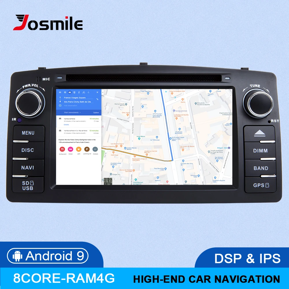 8 ядер DSP 4 Гб 64G 2 Din Android 9,0 автомобильный dvd-плеер для Toyota Corolla E120 BYD F3 Автомобильный мультимедийный Стерео gps Авторадио Навигация