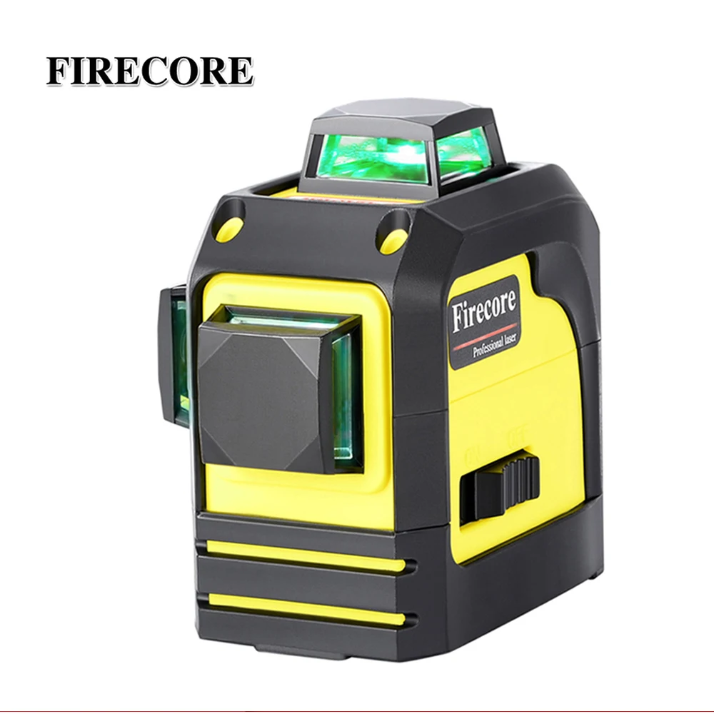 

Firecore 3D 12Lines Laser Levels Self-Leveling 360 Horizontal And Vertical Cross Super Powerful Green Laser Beam Line WAL66
