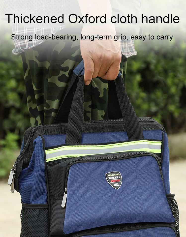 rolling tool chest Electrician Special Shoulder Tool Bag Multifunctional Maintenance Installation Portable  Canvas Thick Wear-Resistant Backpack tool chest with tools