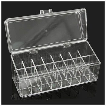 

24 Acrylic Makeup Lipstick Storage Display Stand Rack Holder Cosmetic Organizer