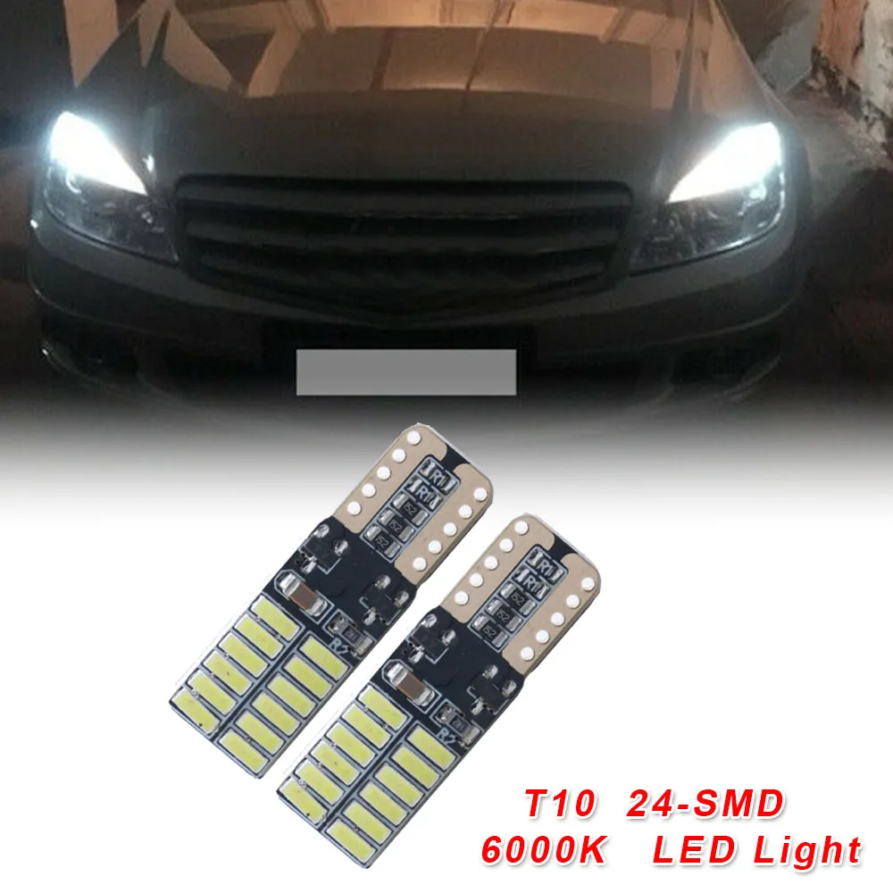 Замена светодиодный свет 24 светодиодный лампы для Mercedes-Benz W204 бровей AC/DC 12V