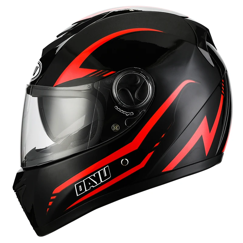 Full Face Motorcycle Helmet Washable Lining with Dual Lens Stylish Fast Release Racing Helmet Casco Casque Moto DOT Approved man