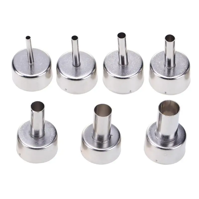 

7pcs Round Nozzle for 858 Hot Wind Air Gun Welding Heat Resistant Soldering