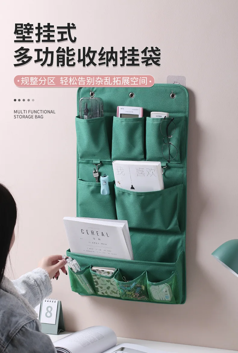 Description Picture 2 of itemWall hanging fabric storage bag wall hanging storage bag wall hanging.