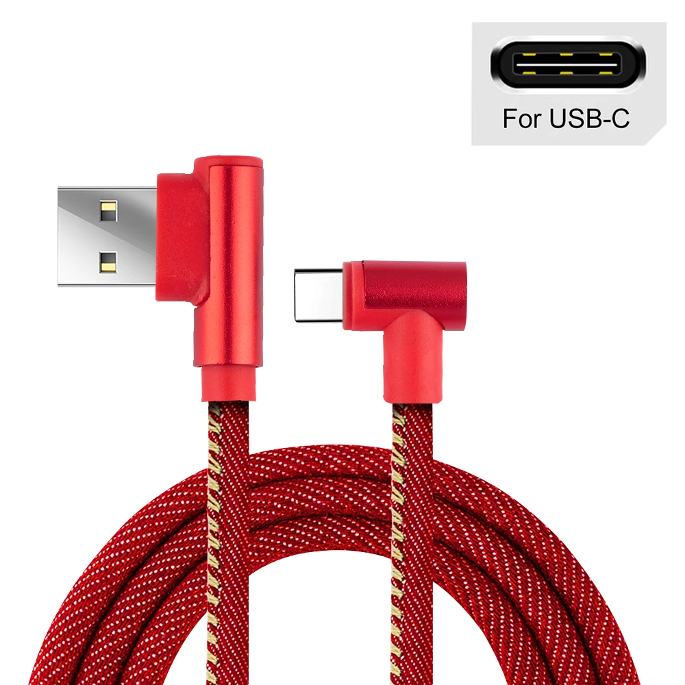 2 м кабель для быстрой зарядки huawei type-C кабель для iPhone Micro USB кабель для Xiaomi Redmi Быстрая зарядка провод передачи данных - Цвет: Red For Type C