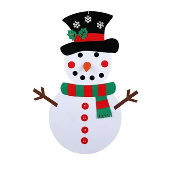 

Cartoon Children's Educational DIY Handmade Three-dimensional Felt Christmas Snowman