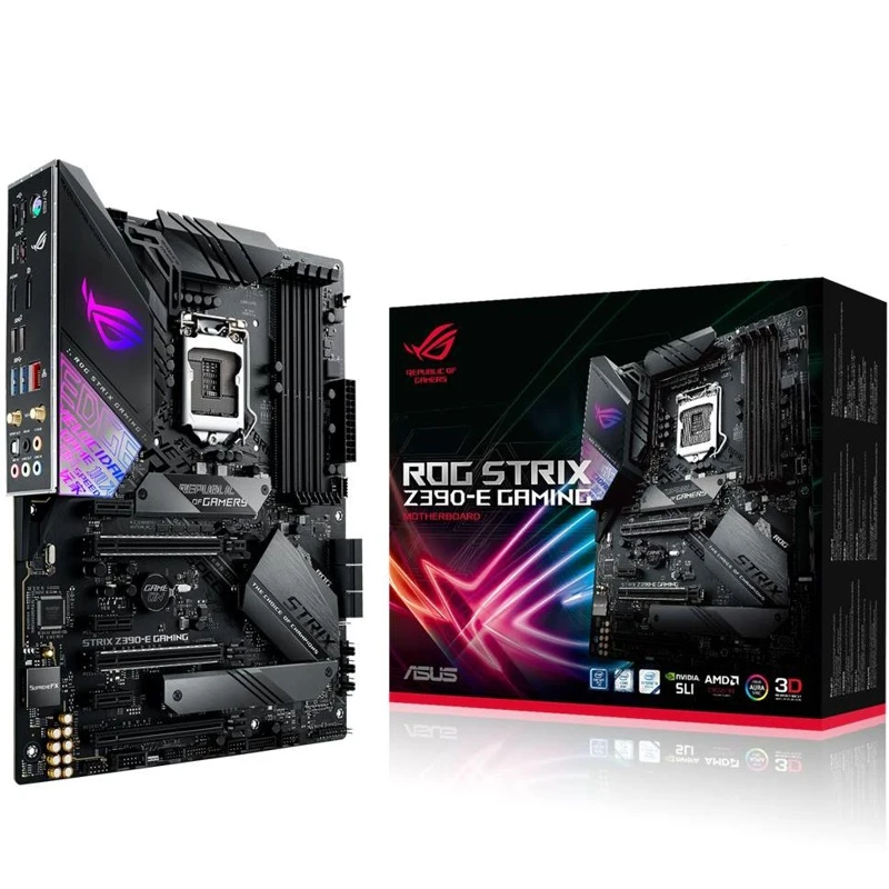 Материнская плата Asus ROG STRIX Z390-E GAMING Soc-1151v2 Intel Z390 4xDDR4 ATX AC`97 8ch(7.1) GbLAN