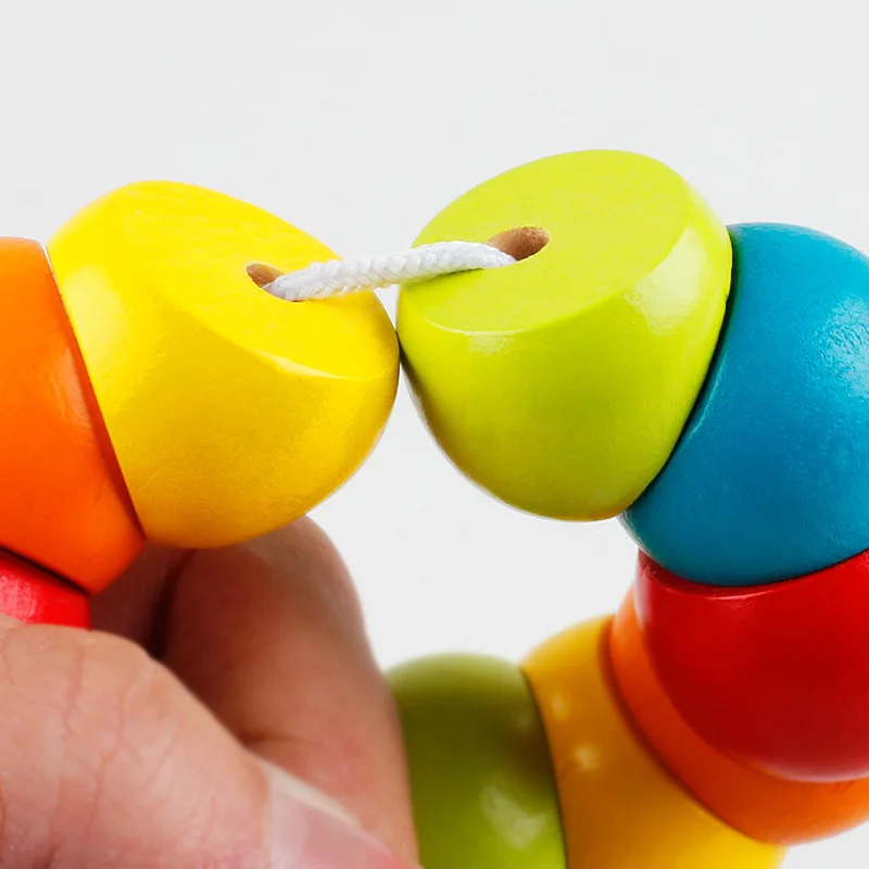 

Exercise 6-12 Flexible Infant Finger Month 3 Young None-And-a-Half-Year-Old Baby Beaded Bracelet Aged 1-2 Years Toy Worm