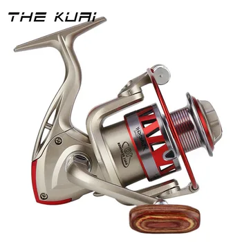 

TheKuai Spinning Fishing Reel 5.5:1 4.7：1 Reversible Handle for Left and Right Retrieve Perfect for Freshwater and Saltwater