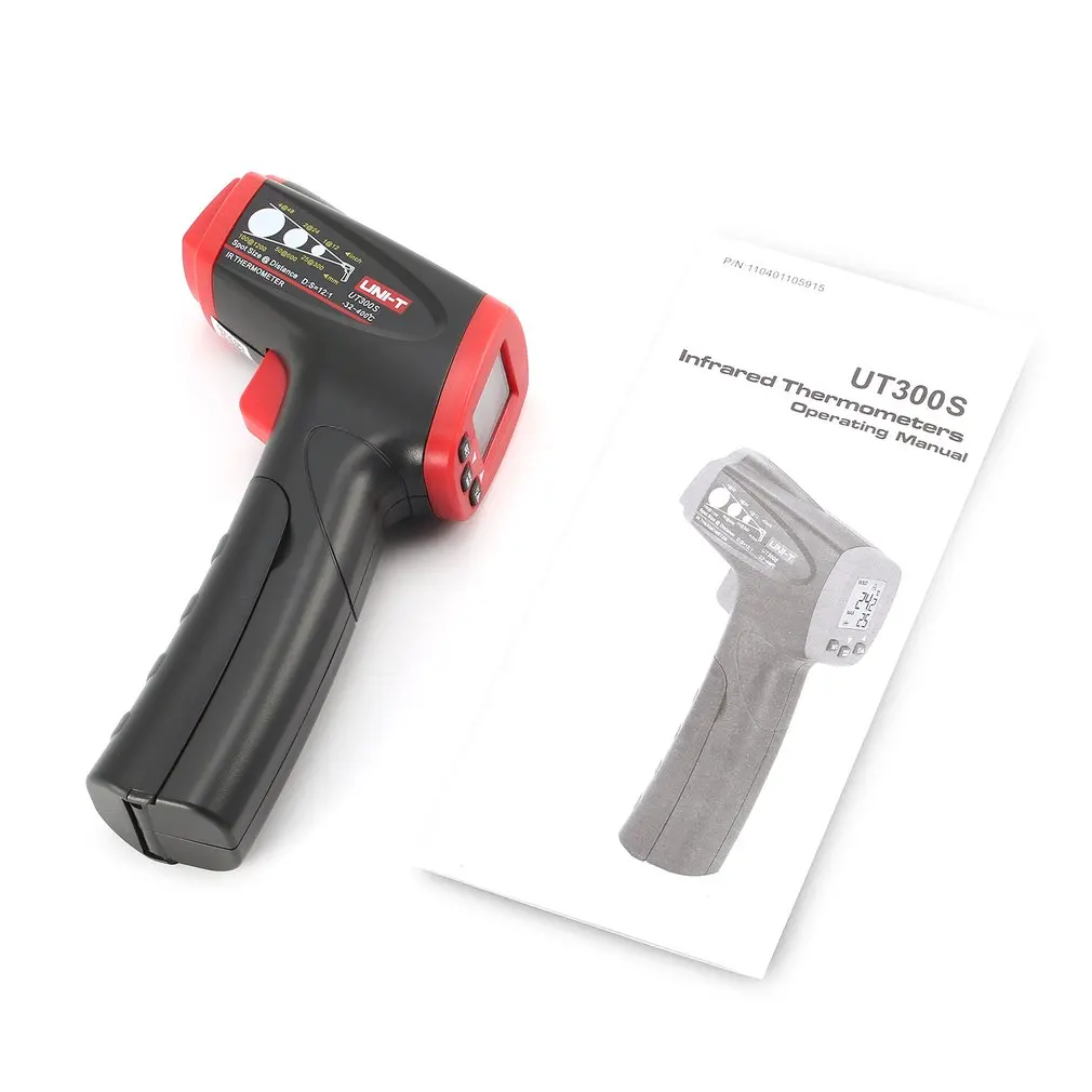 

UNI-T UT300S Non-contact Digital Infrared Thermometer Gun Handheld IR Temperature Tester Industrial Pyrometer -32~400 degree