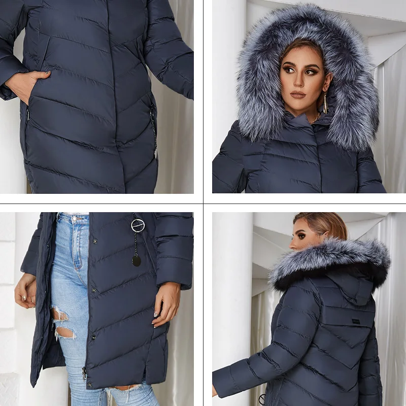 Astrid 2022 Winter New Plus size down jacket women with a fur
