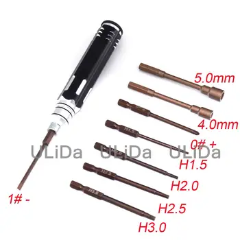 

One Set 8 in 1 Pocket Screwdriver Kit Phillips Hexagon Socket RC Repair Tools For Remote Control Cars Airplane Quadcopter Drone