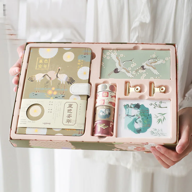 Kawaii Notebook Set Journal DIY Agenda Planner Diary NoteBook With Magnetic Buckle Cute Travel Handbook With Tapes Kawaii Notebook Set Journal DIY Agenda Planner Diary NoteBook With Magnetic Buckle Cute Travel Handbook With Tapes