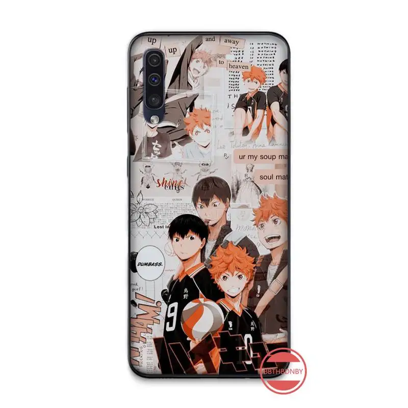 Haikyuu волейбольный аниме чехол для телефона Samsung Galaxy A 3 6 7 8 10 21 01 11 31 91 10S 20S 30S 50S PLUS