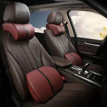 

1Set Car Auto Memory Foam Travel Comfortable Seat Supports Pillow Neck Headrest Support Pillow Lumbar Support Cushion