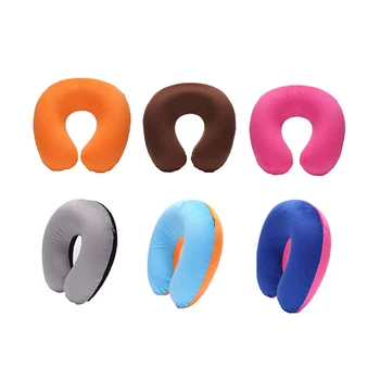 Protable U-Shape Travel Pillow For Airplane Inflatable Neck Pillow Comfortable Pillows For Sleep Home Textile Travel Accessories 1