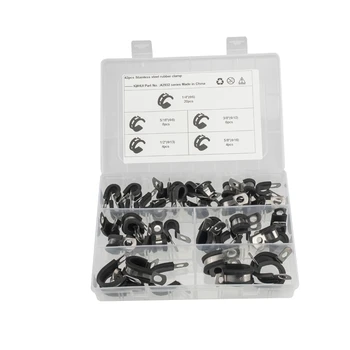 

[Combination]for Automobile Pipeline 42 Pieces with 5 Specifications - Stainless Steel Rubber Band Clamp
