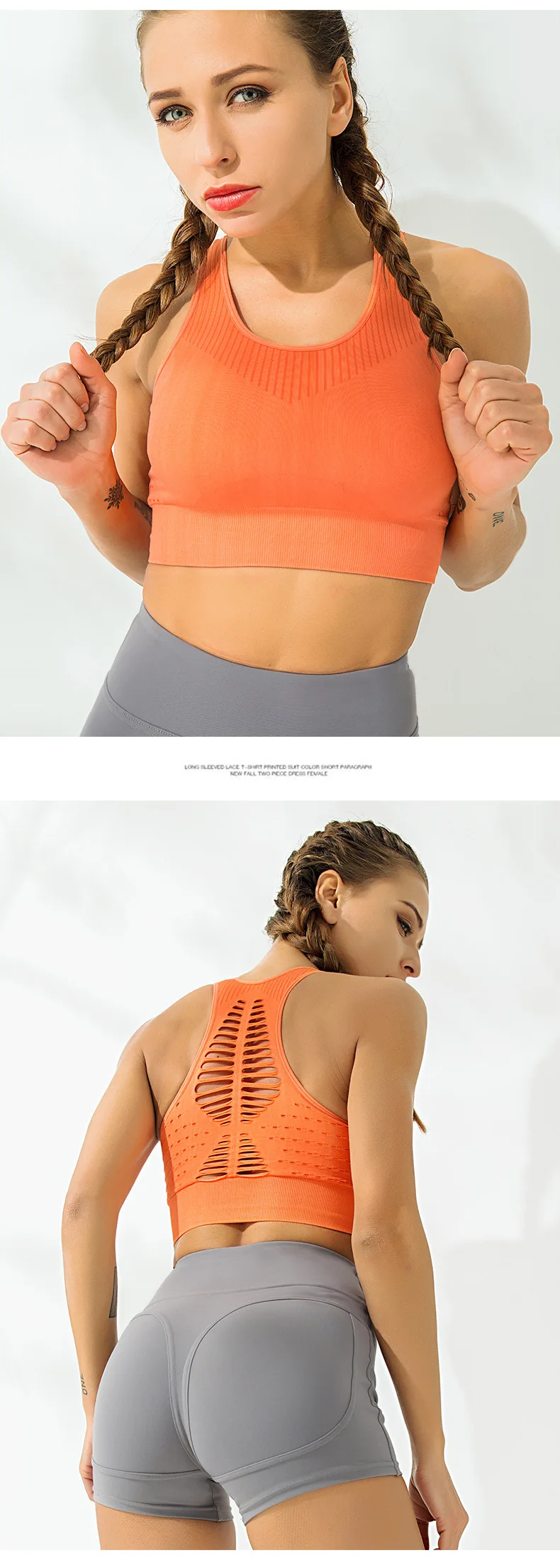 Women Sports Bra Seamless Crop Top Sexy Mesh Sports Top Push Up Female Gym Tank Top Fitness Sports Underwear Running Yoga Bra