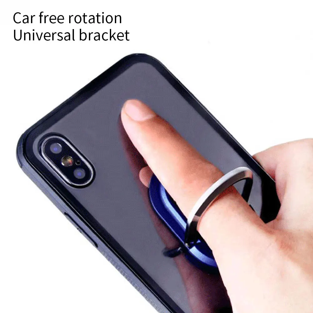 KISSCASE Finger Ring Handy Smartphone Ständer Halter Für iPhone 11 7 XR X Samsung Auto Metall Ring