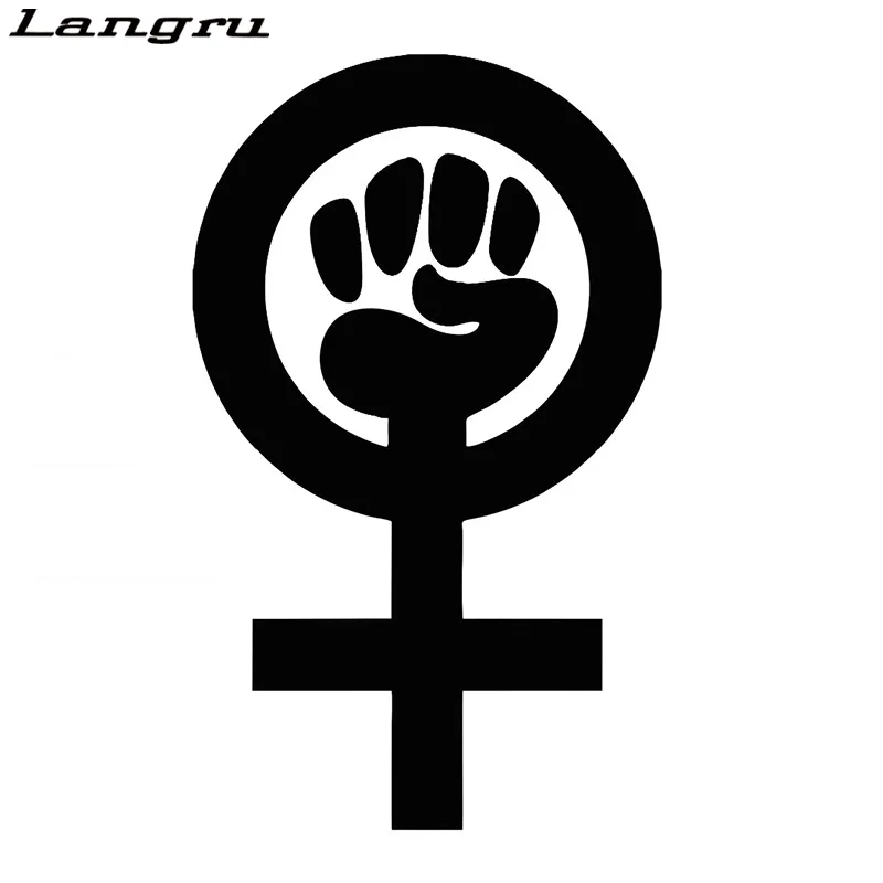 Langru Feminist знак виниловая Автомобильная наклейка художественный Декор забавная