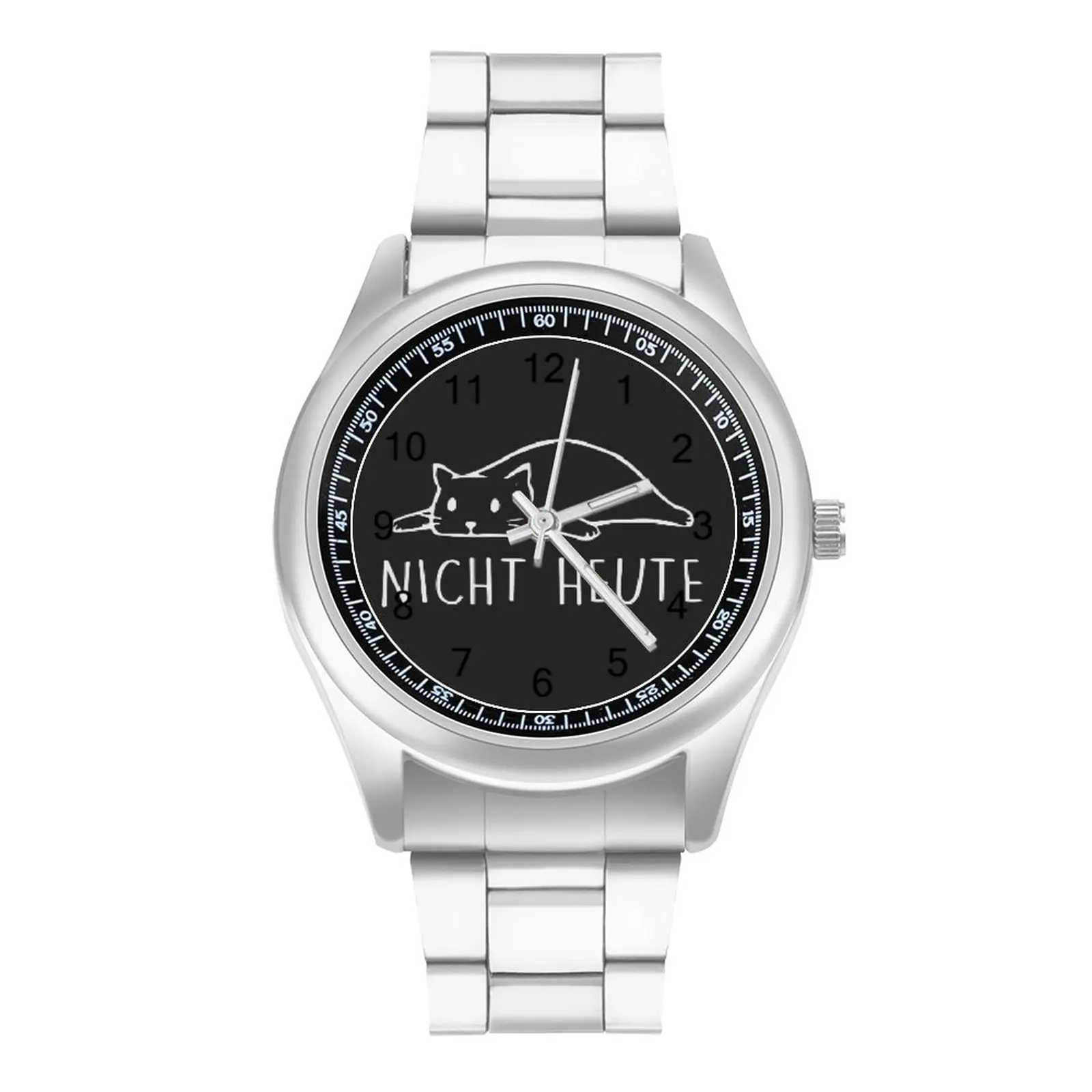 Забавные кварцевые часы с изображением кошки эксклюзивные наручные для