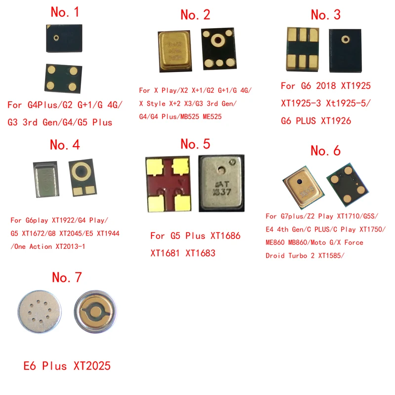 10PCSInnerMicrophoneMicSpeakerForMotorolaMotoG8G7G6G5SG5G4