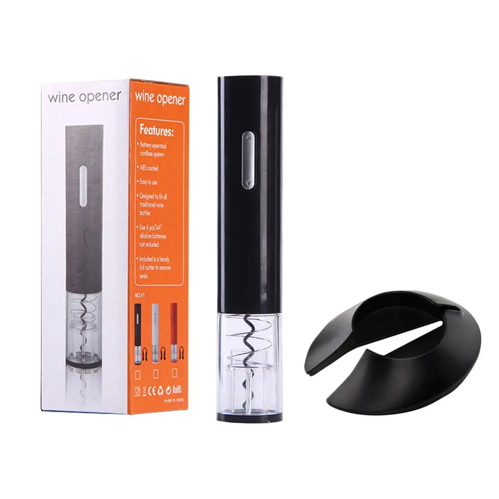 Baratos Sacacorchos sin cuerda abridor de vino cortador automático de lámina eléctrico abridores de botellas de vino portátil 1 Set