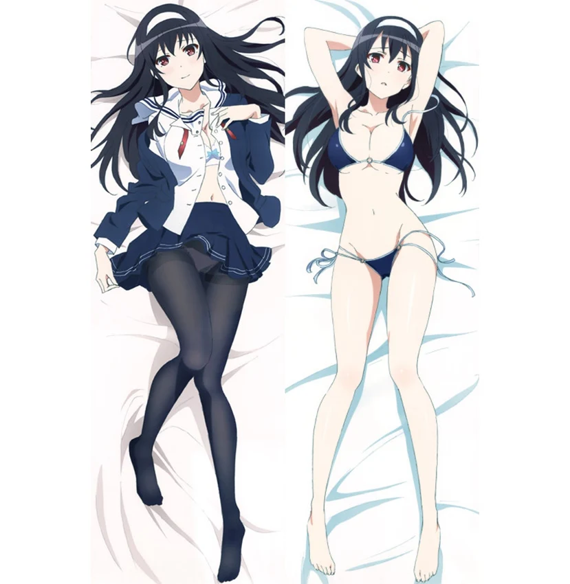Аниме Dakimakura Saekano Utaha Kasumigaoka 2Way 160 см x 50 Сексуальная японская манга подушка для