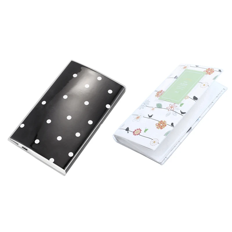 Top-2Pcs 84 кармана фотоальбом для Fujifilm Instax Mini Polaroid Fuji пленочная камера 7 8 9-Dots& Swallows
