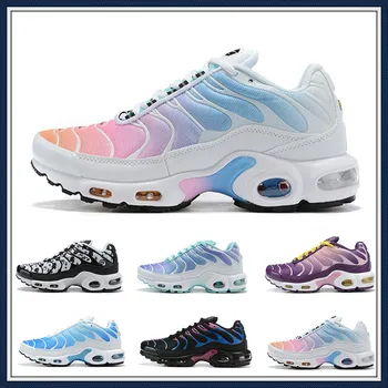 

2020 New Rainbow Girl Black Green TN Plus TN Ultra SE Running Shoes Lady Women Silver Gold Orange Athletic Sport Shoes