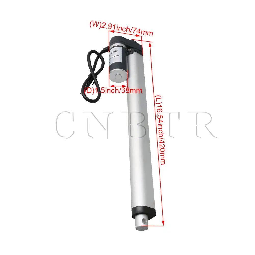 DC 12V линейный привод 750N макс лифт 300 мм ход электродвигателя