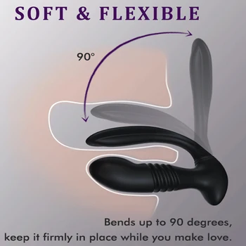 Thrusting Male Prostate Massager Anal Butt Plug Vibrators for Men Masturbator Remote Control Dildo Vibrator Sex Toys for Woman 4