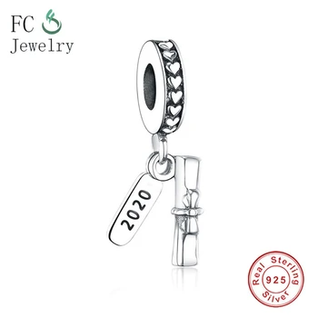 

Fit Pandora Charms Bracelet Orignal 925 Sterling Silver 2020 Graduation Charms Dangle Pendant Charm DIY Jewelry Berloque 925