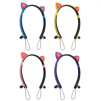 

Cute Cat Headsets Portable Wireless Bluetooth Magnetic Headphones for Girl Gifts