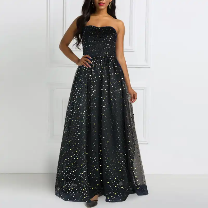 gold evening wear tops