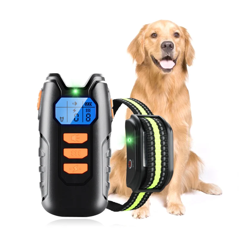 USB Electric Dog Training Collar Anti Bark Stop Shock Pet Remote Control Waterproof Rechargeable for All Size Vibration Sound