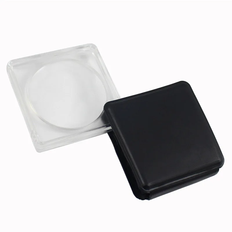 

Handheld Magnifier 10X Portable Magnifying Glass 50MM Pull-out Pocket Magnifier Foldable Jewelry Loupe Square Reading Lupe